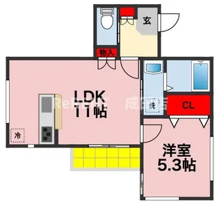 CoCoBASE【1階】の間取り