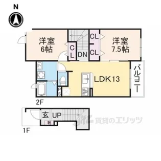 ガーデンヒルズ【2階】の間取り