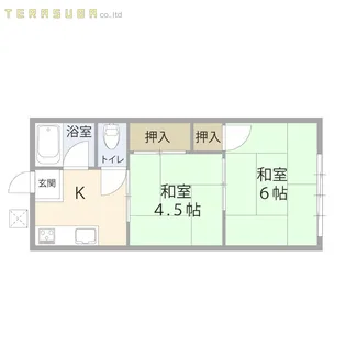 レガーロ南大分壱番館【2階】の間取り