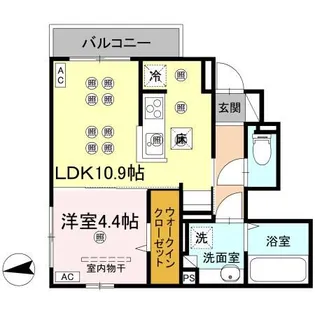 M-ONE丸の内【1階】の間取り