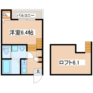 ハーモニーテラス五輪V【2階】の間取り