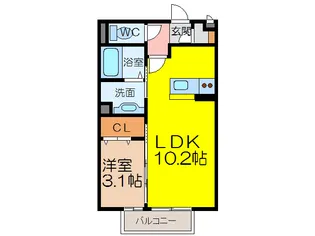 アビタシオン【2階】の間取り