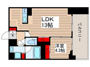 ORSUS UMEJIMA【6階】の間取り