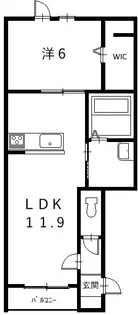 East GardenX【2階】の間取り