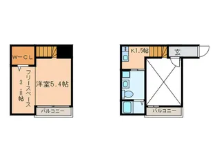 熱田スカイタワー31F【2階】の間取り