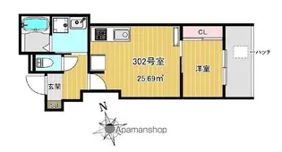 Charme Maison香椎【3階】の間取り