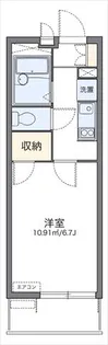 レオパレスフォンターナ老松【2階】の間取り