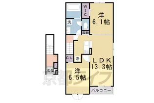 ブライトハウスVII【2階】の間取り