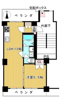 サンステージ府中【2階】の間取り