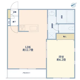 ヒルズフロント大倉山【1階】の間取り