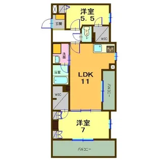 リバーパーク桜堤【3階】の間取り