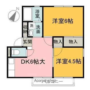 サカイハイツC【2階】の間取り