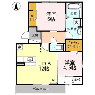 Le ciel blue(ル シエル ブルー)2【2階】の間取り