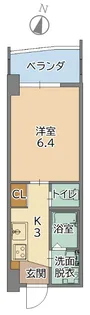 トーマス石川【3階】の間取り