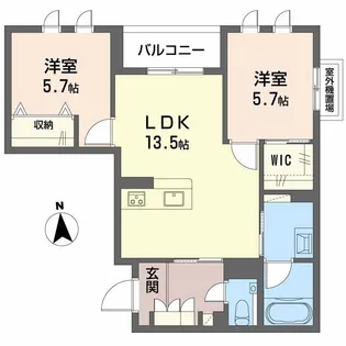メゾン ボヌール【3階】の間取り