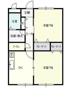 N.Kフレンドハイム【2階】の間取り