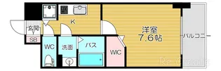 ワールドアイ天王寺ミラージュII【7階】の間取り