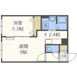 ラ・シャルモント東札幌【2階】の間取り
