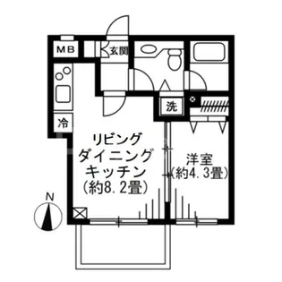 PALERMO COURT【3階】の間取り