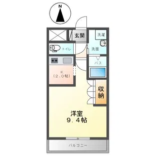 クローバーハウスD【1階】の間取り