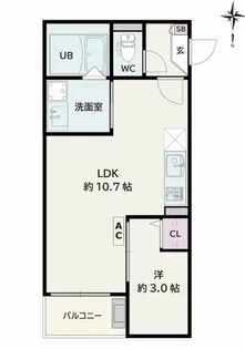 Jack shinagawa I【3階】の間取り