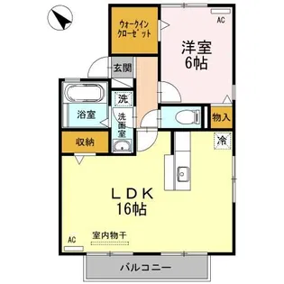 サンハイツフレマリールA【2階】の間取り