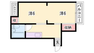 フレッシュコーエイ【1階】の間取り