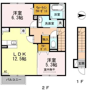 ヴィオーラ【2階】の間取り