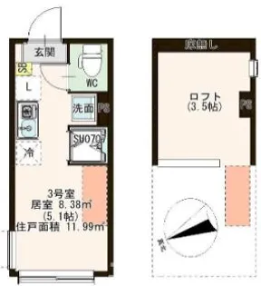 LifestageHIRAI【1階】の間取り