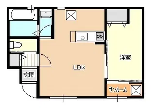 ヒルズ聖籠I【1階】の間取り