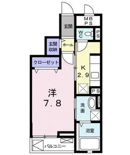 パレス アムールII【3階】の間取り
