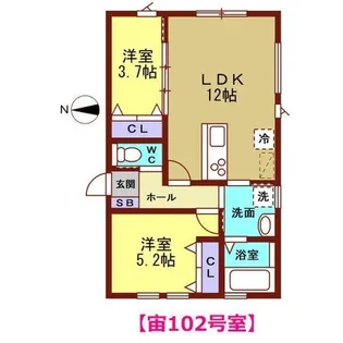 イーハトーブ宙【1階】の間取り