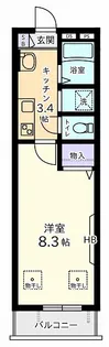 ベルメゾン新百合ヶ丘【1階】の間取り