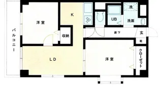 フォレストマンション蒔田【3階】の間取り