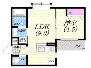 ヘーベルメゾン分銅町PJ【1階】の間取り