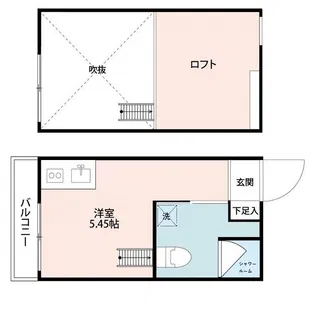 flat大師【2階】の間取り