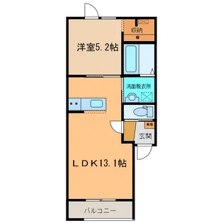 フォンテーヌ大通【1階】の間取り