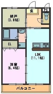 KI・ZU・NA【2階】の間取り
