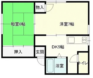 ウイングミユキ【2階】の間取り