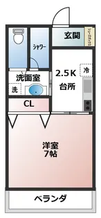 New Palace Tawata【3階】の間取り