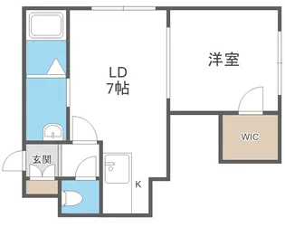 シルキー厚別東II【3階】の間取り