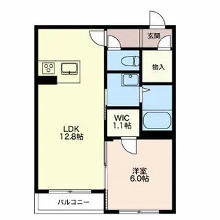 ウェルデンス上所島弐番館 2303【3階】の間取り