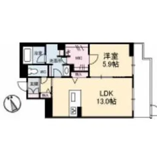 広島県福山市野上町3【マンション】の間取り