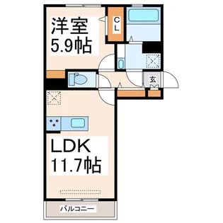 Rays横手【2階】の間取り