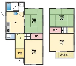 兵庫県加古川市加古川町美乃利【一戸建】の間取り