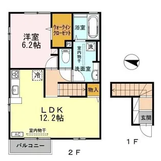 Cattleya(カトレア)【2階】の間取り