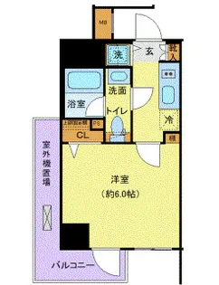 ディアレイシャス横浜吉野町【7階】の間取り