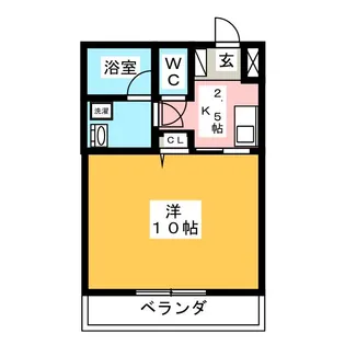 1Kの間取り画像