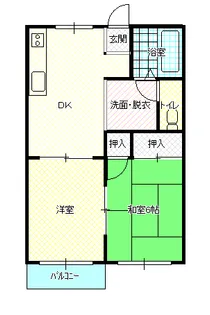 メゾン国富【2階】の間取り