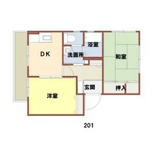 プラチナコート横尾A【2階】の間取り